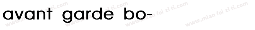 avant garde bo字体转换